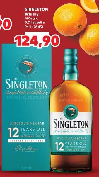 Whisky + karton The singleton 12yo promocja w Kaufland