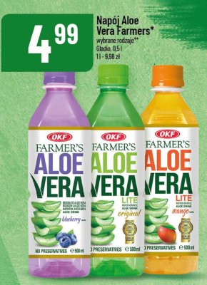 Napój Aloe Vera Farmers wybrane rodzaje promocja w POLOmarket