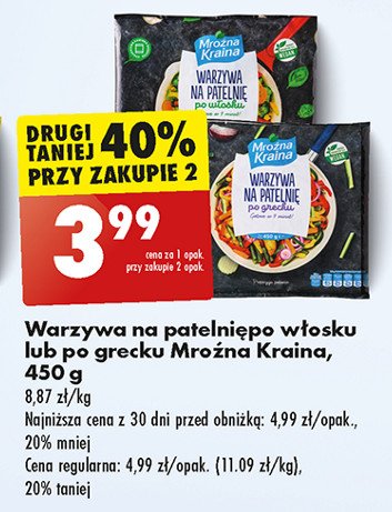 Warzywa na patelnię po włosku Mroźna kraina promocja