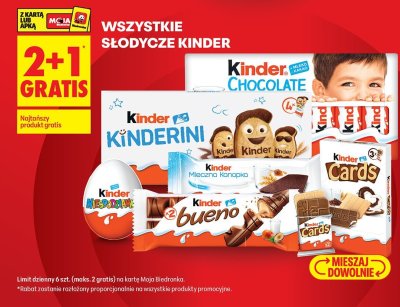 Batoniki Kinder Cards promocja w Biedronka