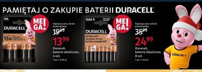 Baterie alkaliczne Duracell, 4 szt. promocja w Rossmann
