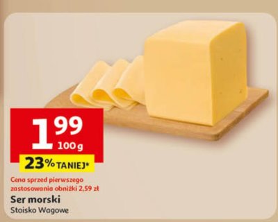 Ser morski Stoisko Wagowe promocja w Auchan