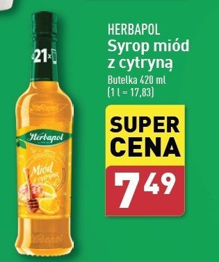 Syrop miód z cytryną Herbapol promocja