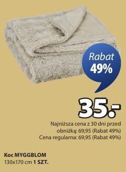 Koc MYGGBLOM 130x170 cm 1 SZT. promocja w Jysk