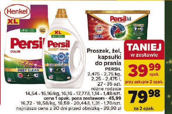 Kapsułki do prania 4in1 deep clean Persil discs promocja