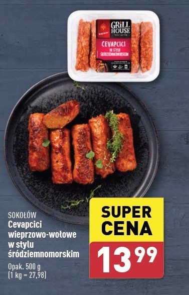 Cevapcici w stylu śródziemnomorskim Sokołów grill house promocja