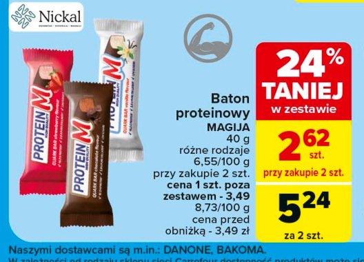 Batonik z masy twarogowej proteinowy czekoladowy Magija promocja