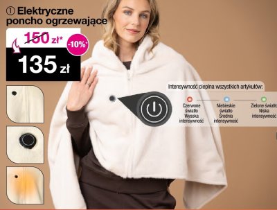 Elektryczne poncho ogrzewające promocja w Woolworth