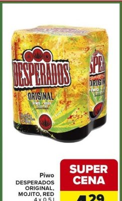 Piwo Desperados Original, Mojito, Red 4 x 0,5l puszka promocja w Carrefour Express