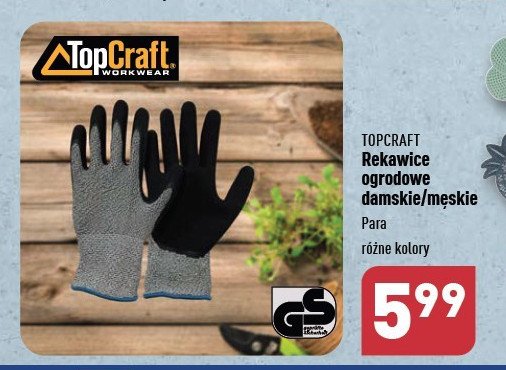 Rękawice ogrodowe damskie Top craft promocja