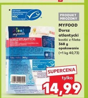 Kostka z dorsza atlantyckiego Myfood promocja w Kaufland