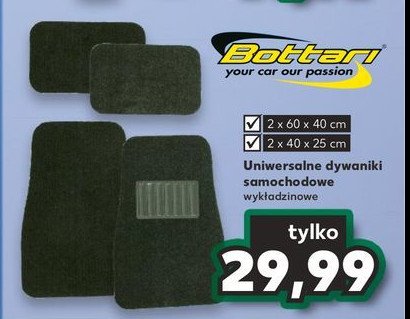 Dywaniki samochodowe wyk艂adzinowe Bottari promocja