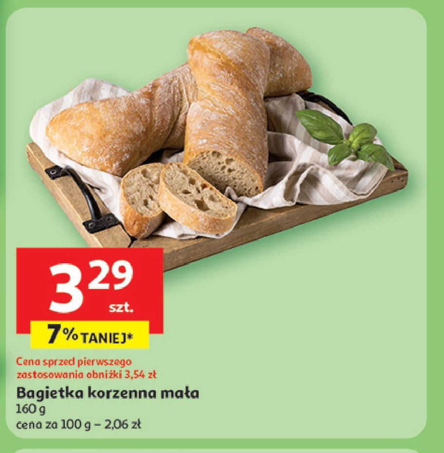 Bagietka korzenna mała promocja w Auchan