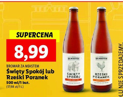 Piwo Browar za miastem rze艣ki poranek promocja