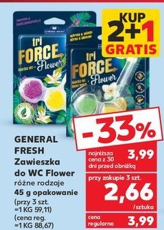 Kostka do wc forest GENERAL FRESH TRI-FORCE promocja