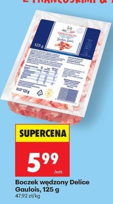 Ser Boczek wędzony Delice Gaulois promocja w Biedronka