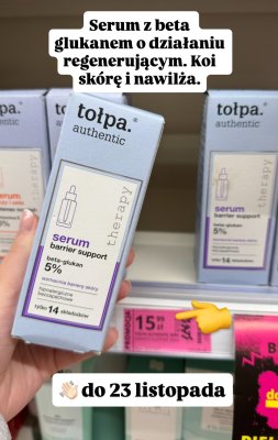 Serum Authentic barrier support beta-glukan 5% promocja w Hebe