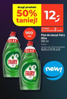 Płyn do naczyń Fairy Ultra 900 ml promocja w Dealz