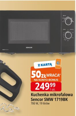 Kuchenka mikrofalowa Sencor SMW 1719BK promocja w Leclerc