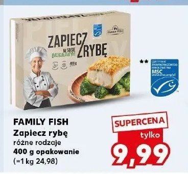 Zapiecz ryb臋 w sosie szpinakowym Family fish promocja