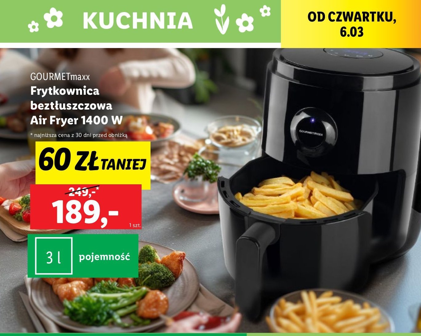 Frytkownica 1400w Gourmetmaxx promocja