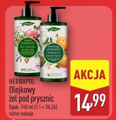 Olejkowy żel pod prysznic 740ml różne rodzaje promocja w Aldi