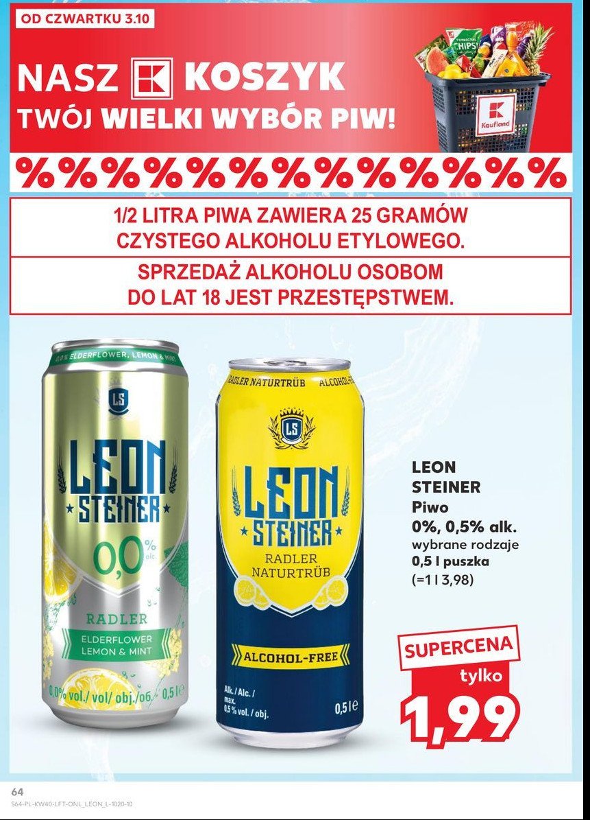 Piwo Leonsteiner radler lemon promocja