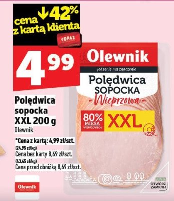 Polędwica sopocka Olewnik XXL promocja w TOPAZ