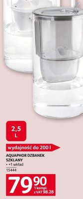 Dzbanek szklany AQUAPHOR 2,5 l promocja w Selgros
