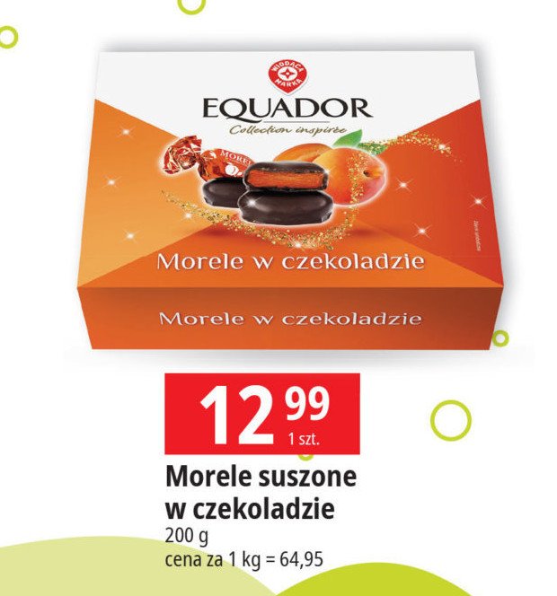 Morele w czekoladzie Wiodąca marka equador promocja