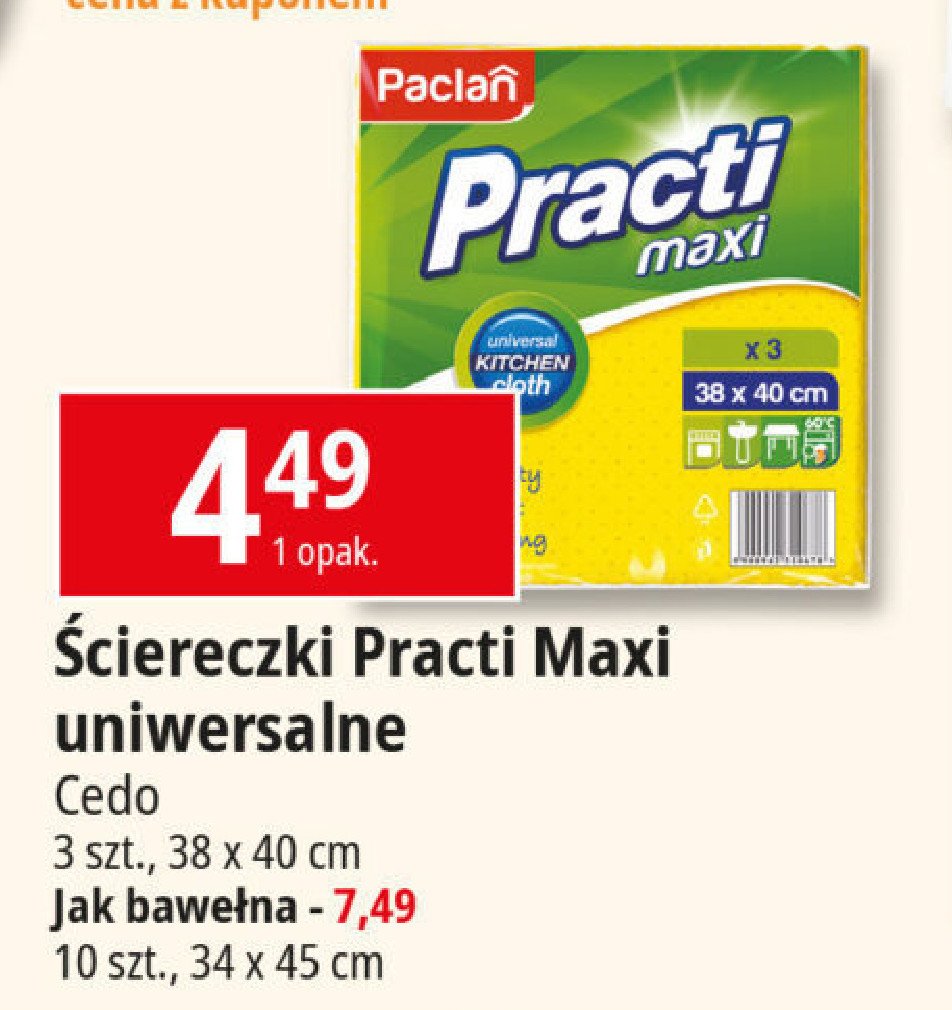 Ściereczka uniwersalna maxi Paclan practi promocja