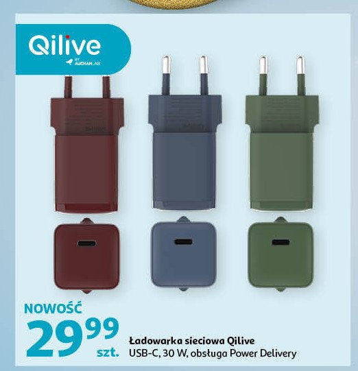 Ładowarka sieciowa Qilive promocja w Auchan