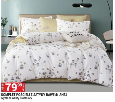 Komplet pościeli z satyny bawełnianej promocja w Merkury Market