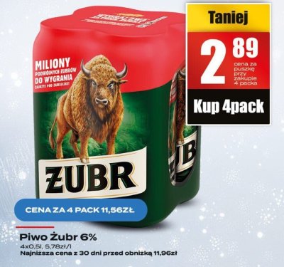 Piwo Żubr 6% promocja w Supeco