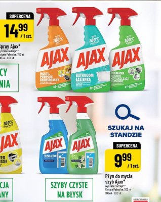 Płyn do mycia szyb Ajax promocja w POLOmarket