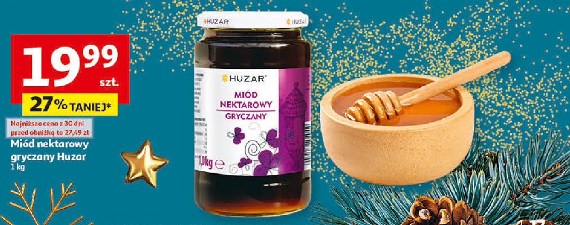 Mi贸d nektarowo-gryczany Huzar promocja