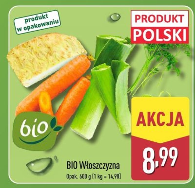 Włoszczyzna BIO promocja w Aldi