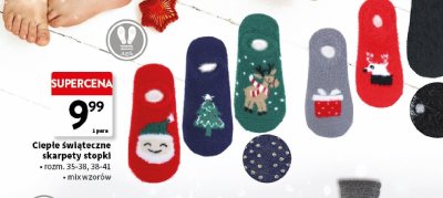Skarpety Ciepłe świąteczne skarpety stopki MORAJ promocja w Intermarche