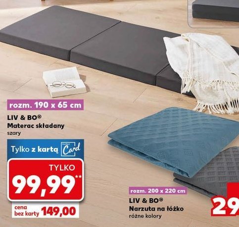 Materac składany 190 x 65 x 8.5 cm Liv & bo promocja