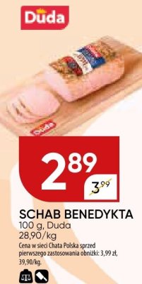 Schab benedykta promocja w Chata Polska