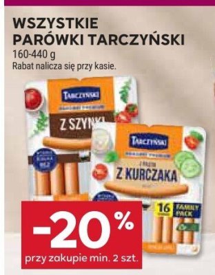 Wszystkie parówki Tarczyński promocja w Stokrotka