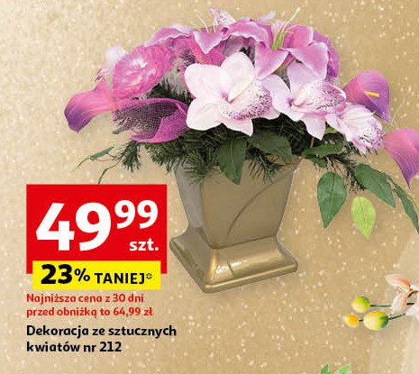 Dekoracja kwiatowa wś 212 promocja w Auchan