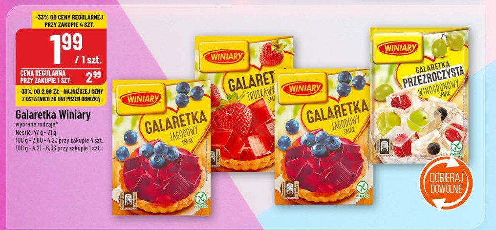 Galaretka truskawkowa Winiary galaretka promocja w POLOmarket