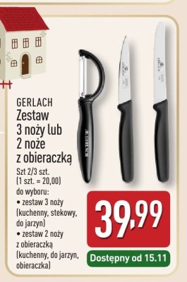 Zestaw 3 noży  promocja w Aldi