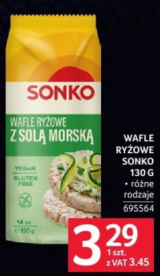 Wafle ryżowe Sonko 130 g różne rodzaje promocja w Selgros