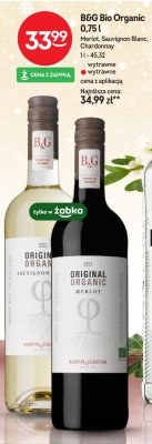 Wino B&G Bio Organic Merlot promocja w Żabka