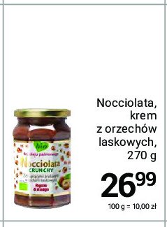 Krem z orzechów laskowych crunchy Prodotto biologico nocciolata Rigoni di asiago promocja