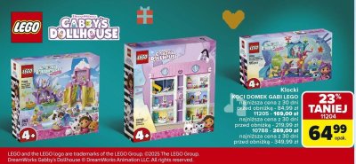 Klocki LEGO GABBY'S DOLLHOUSE KOCI DOMEK GABI LEGO 11201 promocja w Carrefour
