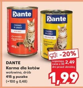 Karma dla kota drób w sosie Dante promocja w Kaufland