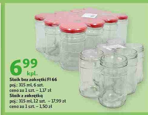 Słoik 315 ml bez zakrętki promocja